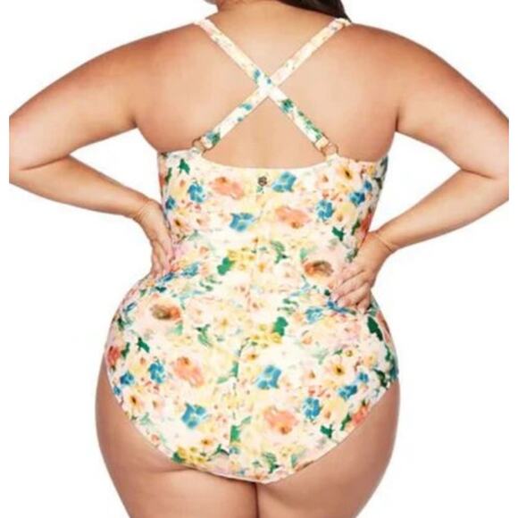 Artesands bathing suit Odette multi botticelli one piece size 14 - Picture 8 of 8